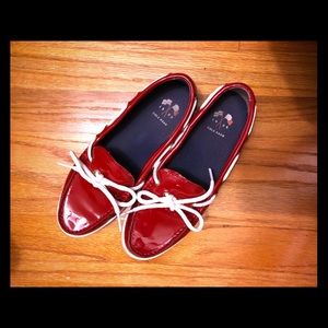 Cute Red Patent Leather Loafers from ColeHaan, 6.5